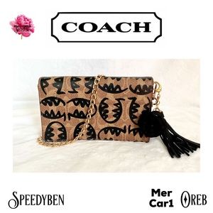 Coach Guang Yu Rexy Callie Foldover Clutch Crossbody